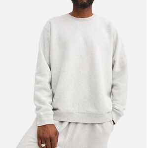 MATE the Label Light Gray Crewneck Sweater